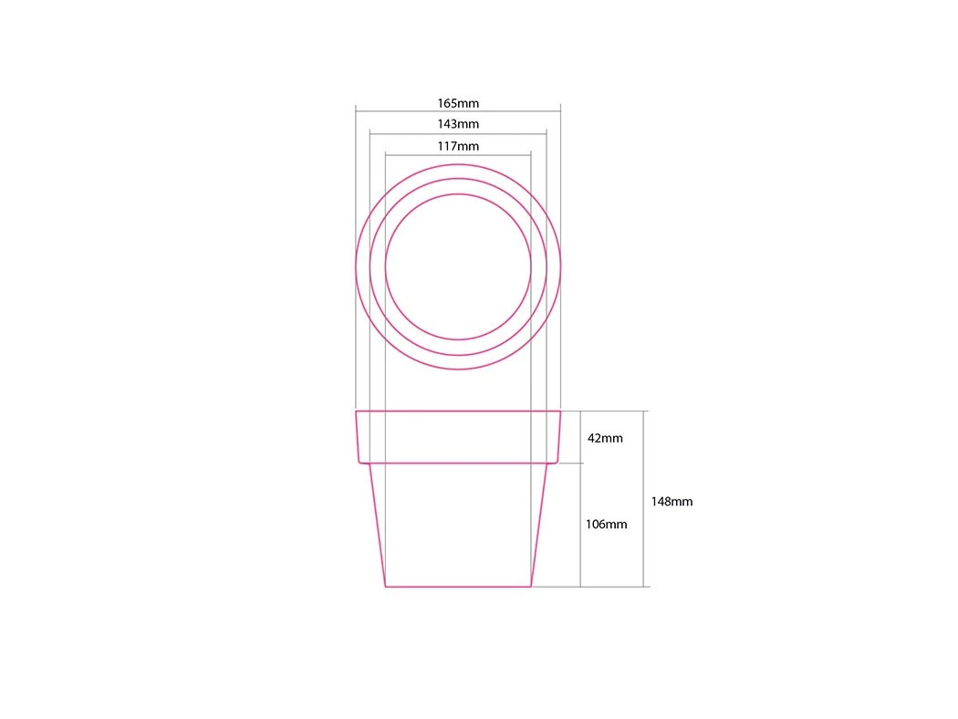 Bendo 'POT' Mini Indoor Plant Pot Pots & Hanging Baskets 6 Bendo 'POT' Mini Indoor Plant Pot Pots & Hanging Baskets