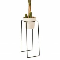 Bendo Plant Stakes & Stands 'TALL' Indoor Plant Stand & Medium Pot Bundle
