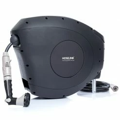 Hoselink Hoses & Sprinklers 20m Retractable Hose Reel - Charcoal