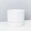 Decor White Selfwatering Pots 215mm