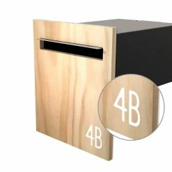 Javidesign Outdoor Living Fence Mount Letterbox (with Custom Numbers)