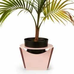 Bendo 'GROW' Sheet Metal Plant Stand & Large Pot