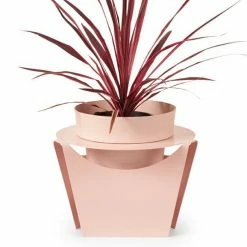 Bendo 'GROW' Sheet Metal Plant Stand & Large Pot