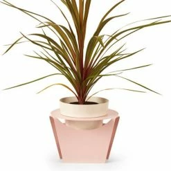 Bendo 'GROW' Sheet Metal Plant Stand & Large Pot