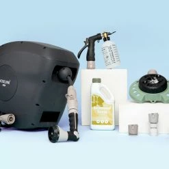 Hoselink Hoses & Sprinklers The Home Gardener Pack With Hose Reel - Charcoal And Beige