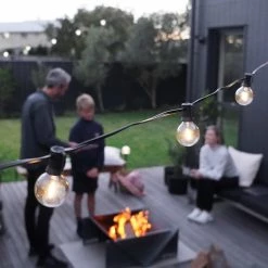 Hoselink Outdoor Living Warm White Solar Party Bulb String Lights - 25 Bulb Starter Set