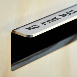 Javidesign Post Mount Letterbox - White (with Custom Numbers)