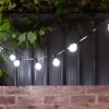 Hoselink Cool White Solar Party Bulb String Lights - 25 Bulb Starter Set Outdoor Accessories