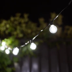 Hoselink Cool White Solar Party Bulb String Lights - 25 Bulb Starter Set Outdoor Accessories