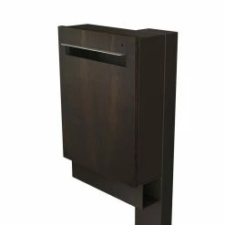 Javidesign Outdoor Living Large Post Mount Letterbox - Charcoal