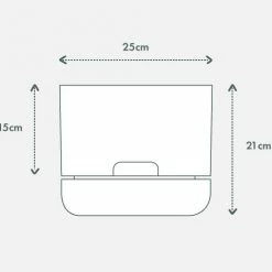 Mr Kitly White Selfwatering Pots 250mm Outdoor Living
