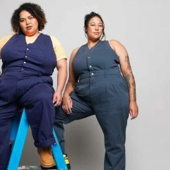 Suk Workwear Open Front Overalls - Full Length