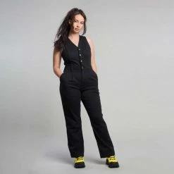 Suk Workwear Open Front Overalls - Full Length
