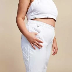 Suk Workwear Slim Pants (White)