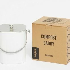 Subpod AU Compost Caddy White