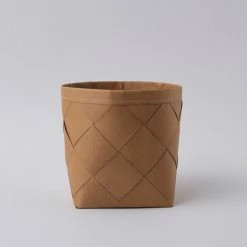 Tree Stripes Pty Ltd Pots & Hanging Baskets Weaved Basket Niu - Natural Brown