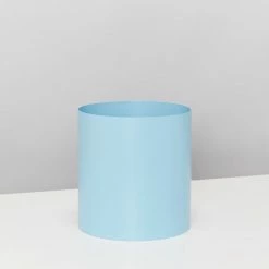 Urban Eden Sky Blue Vessel + Potted Plant