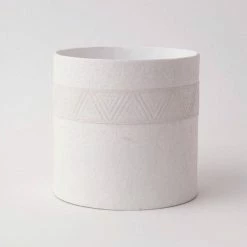Tree Stripes Pty Ltd Cylinder Pot Kilima - Chalk