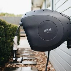 Hoselink Best Selling Gifts Hi-Flow 25m Retractable Hose Reel - Charcoal