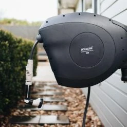 Hoselink Hoses & Sprinklers 20m Retractable Hose Reel - Charcoal