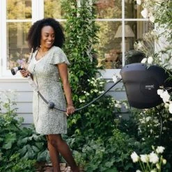 Hoselink Best Selling Gifts Hi-Flow 25m Retractable Hose Reel - Charcoal