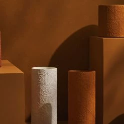 Tree Stripes Pty Ltd Cylinder Vase Diwali - White Pots & Hanging Baskets