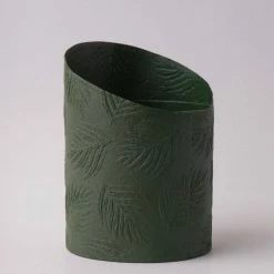 Tree Stripes Pty Ltd Hi-Lo Pot Palms - Olive Green Pots & Hanging Baskets