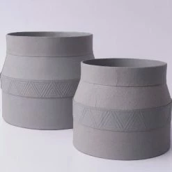 Tree Stripes Pty Ltd Matki Pot Kilima - Light Grey