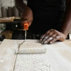 Tree Stripes Pty Ltd Pots & Hanging Baskets Cylinder Pot Monstera - White