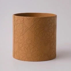 Tree Stripes Pty Ltd Pots & Hanging Baskets Cylinder Pot Diwali - Ochre