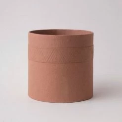 Tree Stripes Pty Ltd Pots & Hanging Baskets Cylinder Pot Kilima - Rustic Brown
