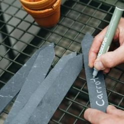 Hoselink Slate Plant Labels 10 Pack + Pen